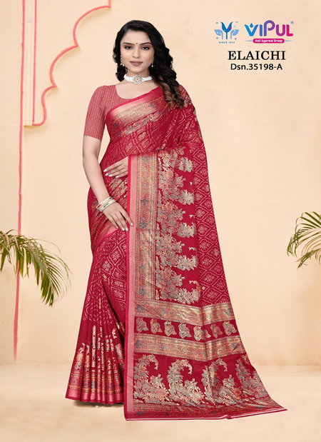 Elaichi 35198 A To D By Vipul Brasso Wholesale Daily Wear Saree In India